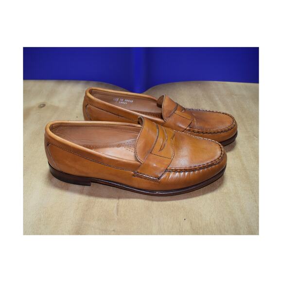 Allen Edmonds Cavanaugh Penny Loafers – Cognac Brown – Size 11